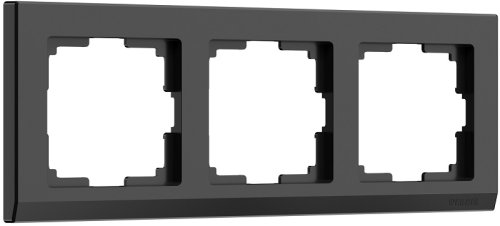 Рамка универсальная Werkel Stark 3-м. черный картинка